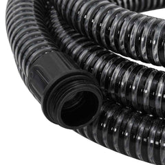 vidaXL Suction Hose with Brass Connectors Black 1.1" 5 m PVC 4