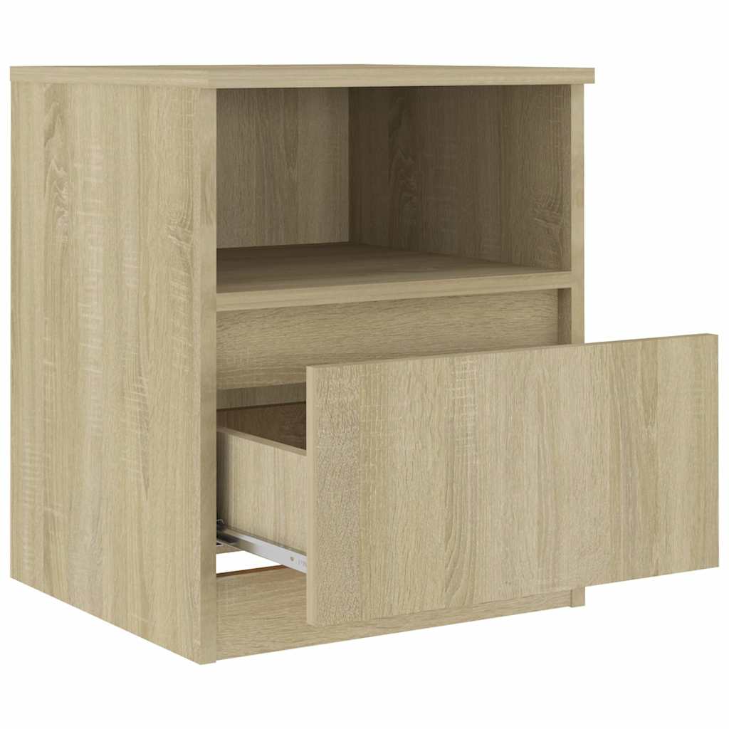 806164 vidaXL Bed Cabinets 2 pcs Sonoma Oak 40x40x50 cm Engineered Wood 6