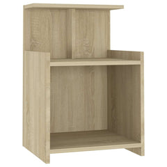 vidaXL Bed Cabinet | Set of 2 | Sonoma oak | Engineered wood | Compact 3