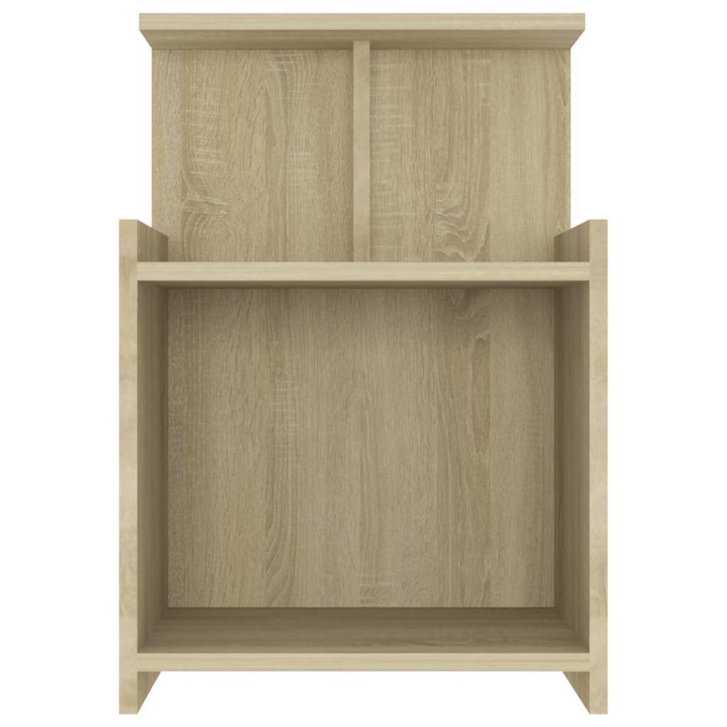 vidaXL Bed Cabinet | Set of 2 | Sonoma oak | Engineered wood | Compact 4