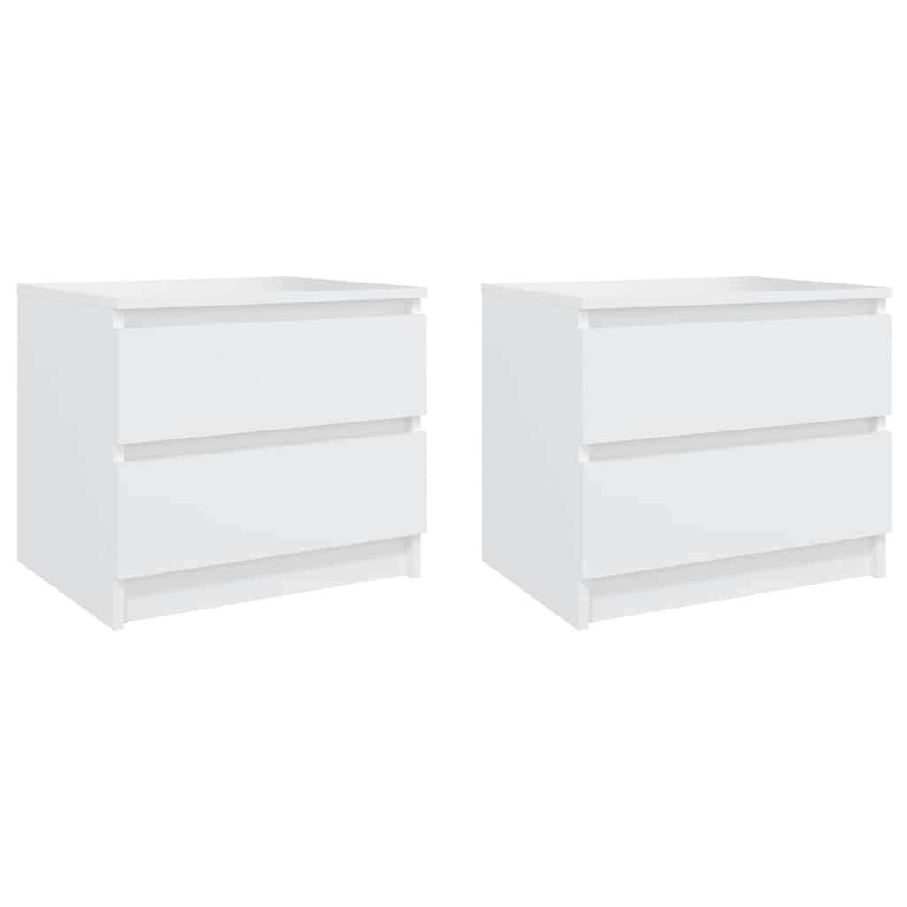 Bed Cabinets Engineered Wood in White