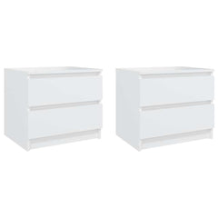 Bed Cabinets Engineered Wood in White