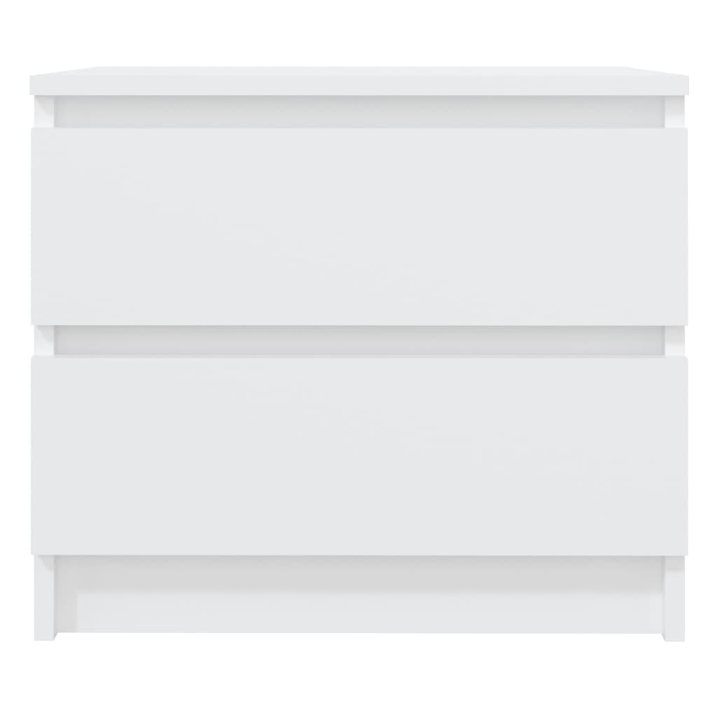 806194 vidaXL Bed Cabinets 2 pcs White 50x39x43,5 cm Engineered Wood 3