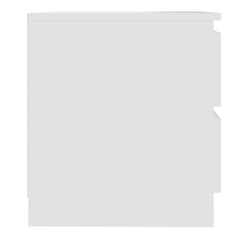 806194 vidaXL Bed Cabinets 2 pcs White 50x39x43,5 cm Engineered Wood 4