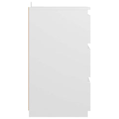 806211 vidaXL Bed Cabinet White 40x35x62,5 cm Engineered Wood 5