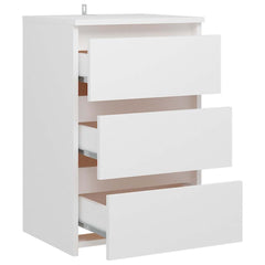 806211 vidaXL Bed Cabinet White 40x35x62,5 cm Engineered Wood 4