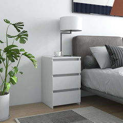 Bed Cabinets Engineered Wood in White