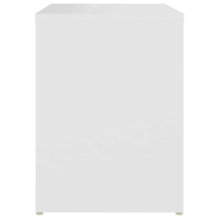 806329 vidaXL Bed Cabinets 2 pcs White 40x30x40 cm Engineered Wood 6