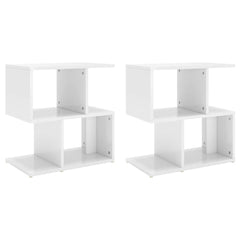 806377 vidaXL Bedside Cabinets 2 pcs High Gloss White 50x30x51,5 cm Engineered Wood 2