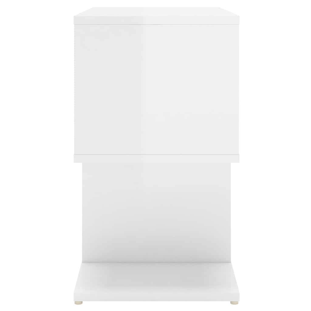806377 vidaXL Bedside Cabinets 2 pcs High Gloss White 50x30x51,5 cm Engineered Wood 5