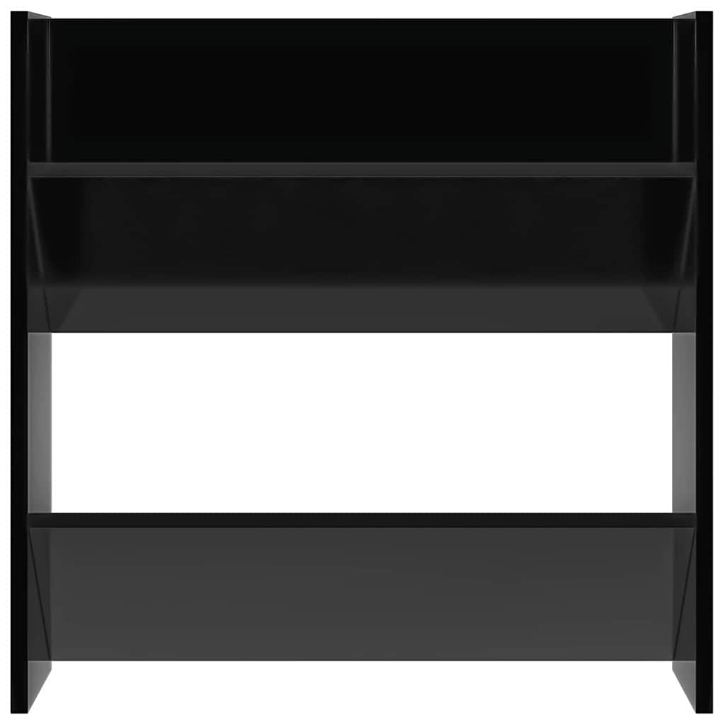 vidaXL Wall Shoe Cabinet | Set of 4 | High gloss black | Engineered wood 6