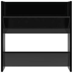 vidaXL Wall Shoe Cabinet | Set of 4 | High gloss black | Engineered wood 6