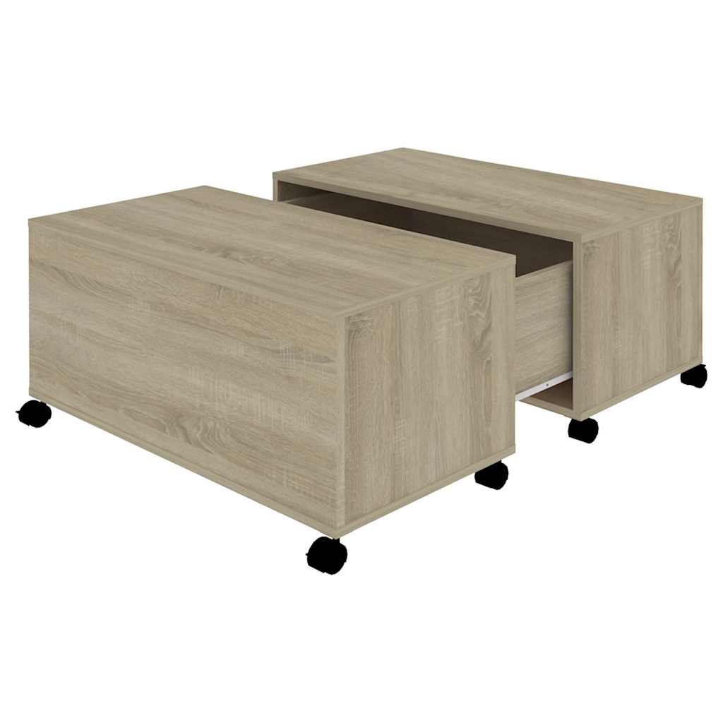 vidaXL Coffee Table | Sonoma oak | Engineered wood | Medium | Extendable 2