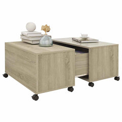 vidaXL Coffee Table | Sonoma oak | Engineered wood | Medium | Extendable 3