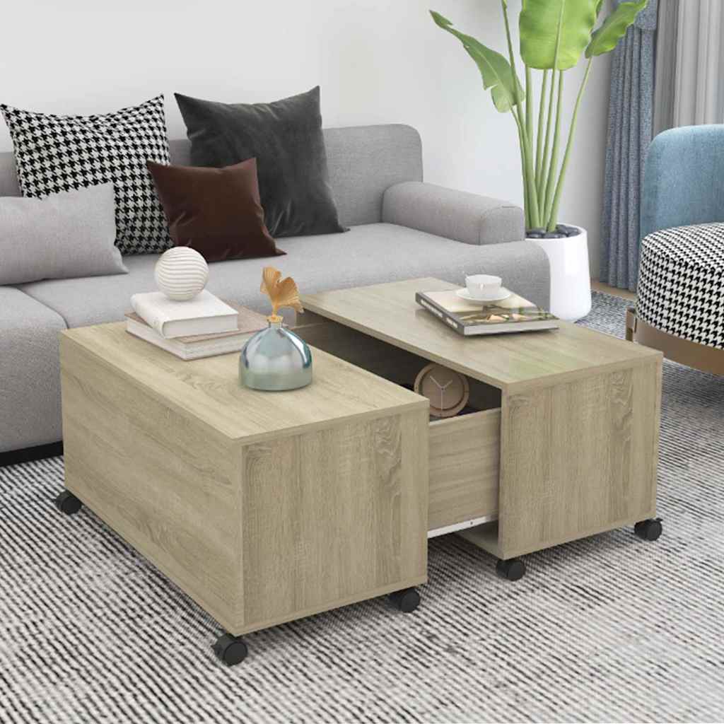 vidaXL Coffee Table | Sonoma oak | Engineered wood | Medium | Extendable 1