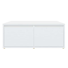 vidaXL Coffee Table | White | Engineered wood | 80 x 80 x 31 cm | Coffee Table 4