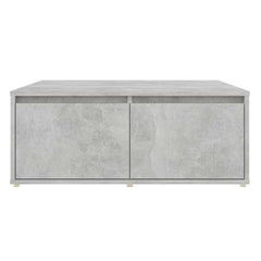 vidaXL Coffee Table Concrete Grey 80x80x31 cm Engineered Wood 4
