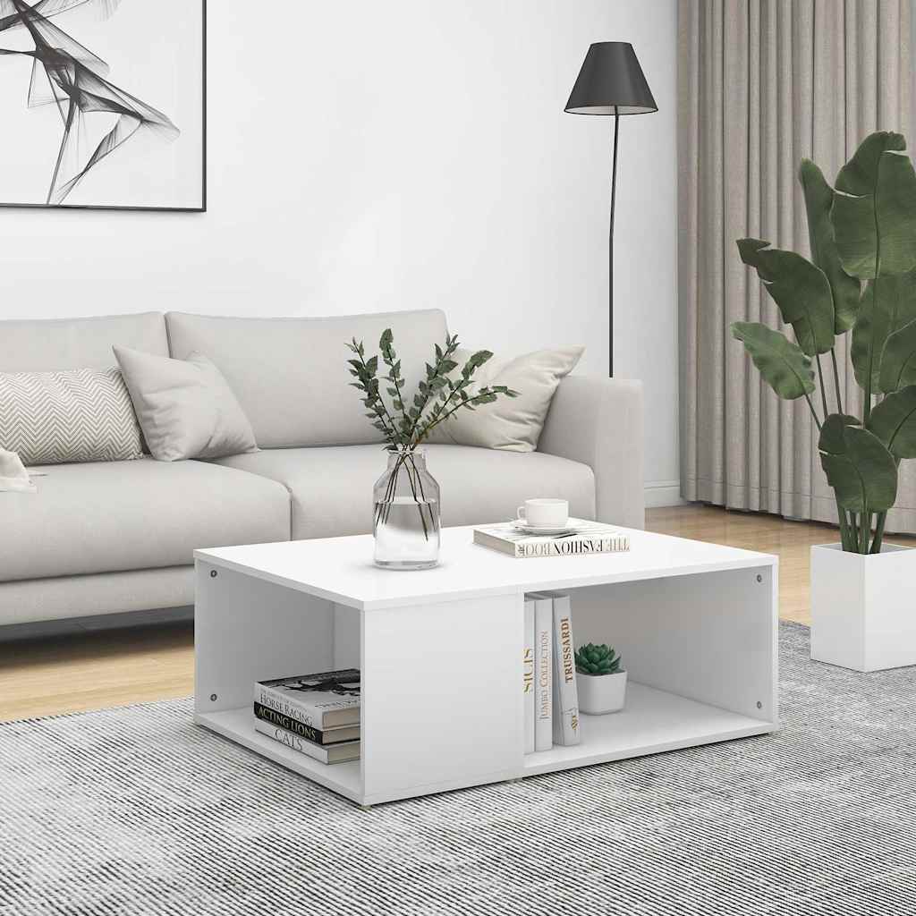 Coffee Table Engineered Wood in White