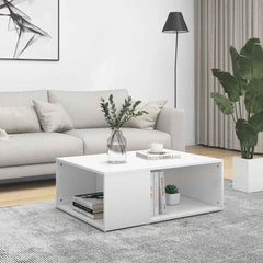 Coffee Table Engineered Wood in White