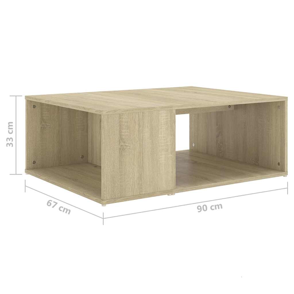 vidaXL Coffee Table | Sonoma Oak | Engineered Wood | Medium | Coffee Table 6