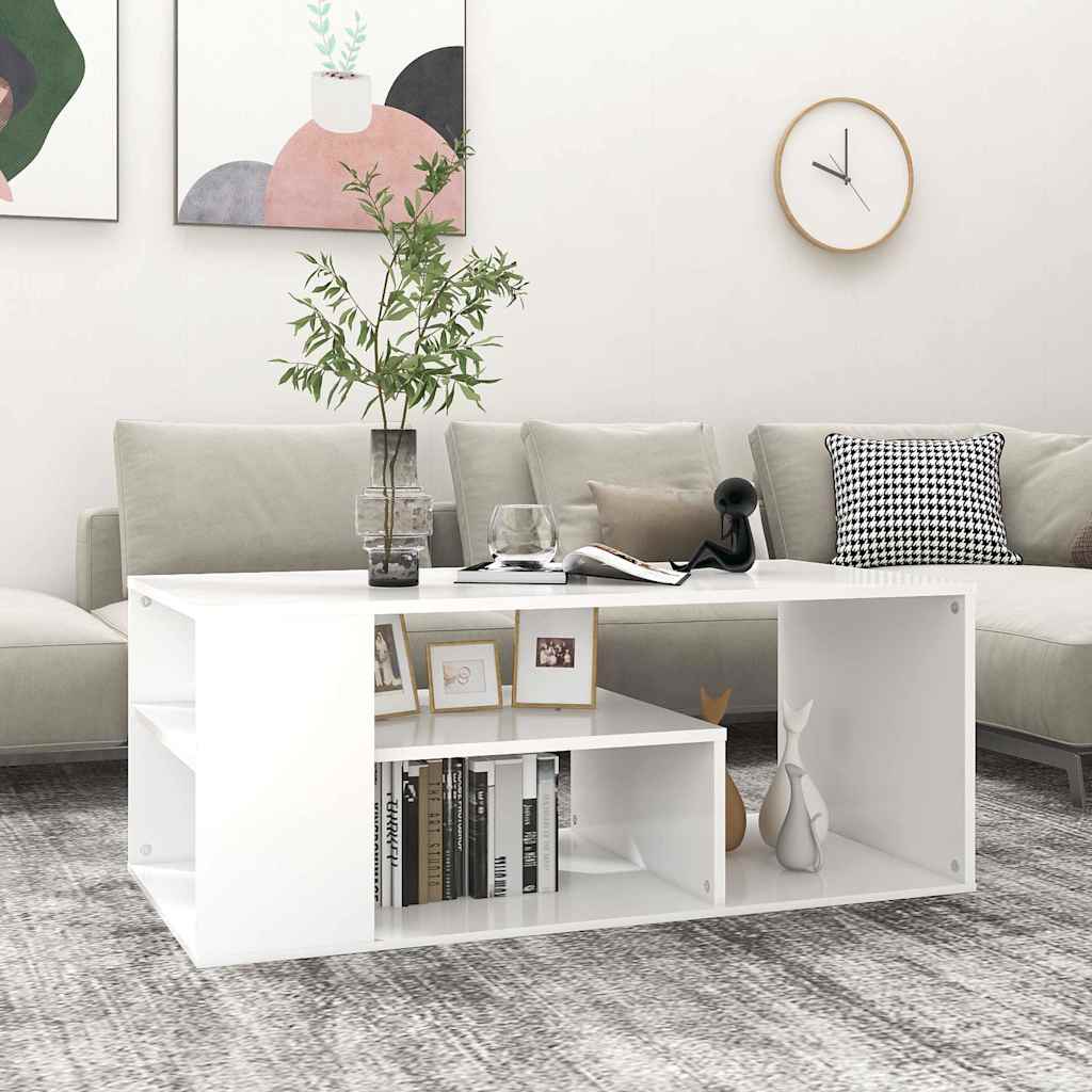 Coffee Table Engineered Wood in White