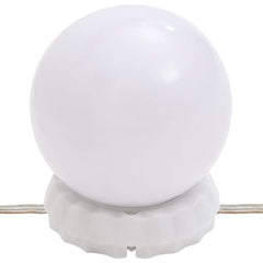 vidaXL Wall Mirror with LED Lights Round Glass 5