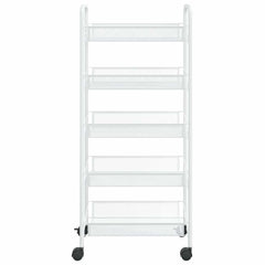 vidaXL 5-Tier Kitchen Trolley White 46x26x105 cm Iron 3