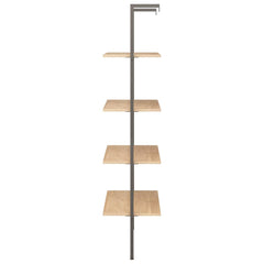 vidaXL Leaning Shelf | Light brown and black | Engineered wood, steel | Medium 4