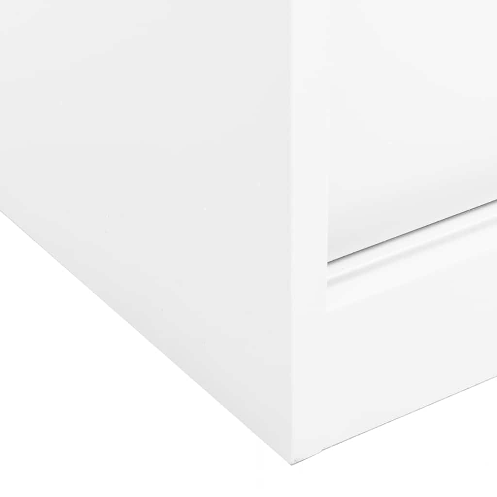 vidaXL Office Cabinet with Sliding Door White 90x40x90 cm Steel 6