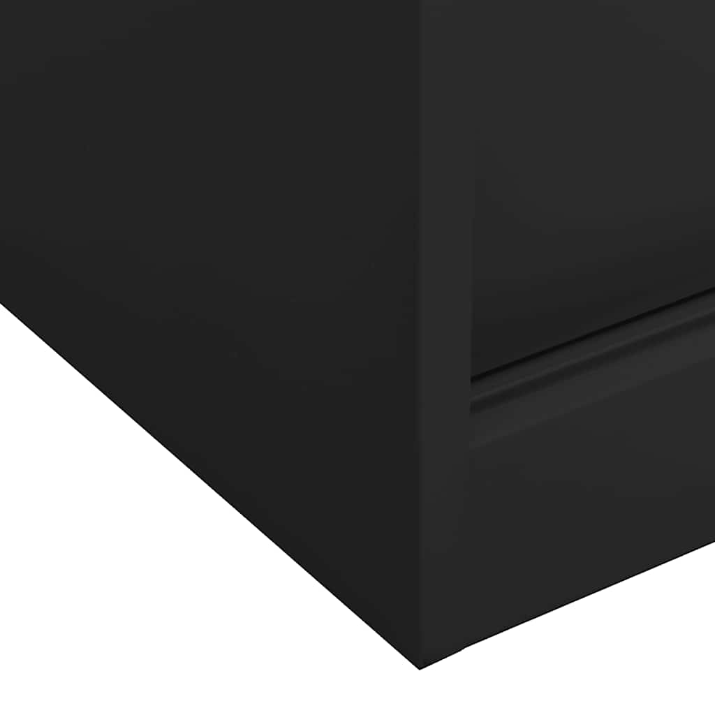 vidaXL Office Cabinet with Sliding Door Anthracite 90x40x90 cm Steel 6