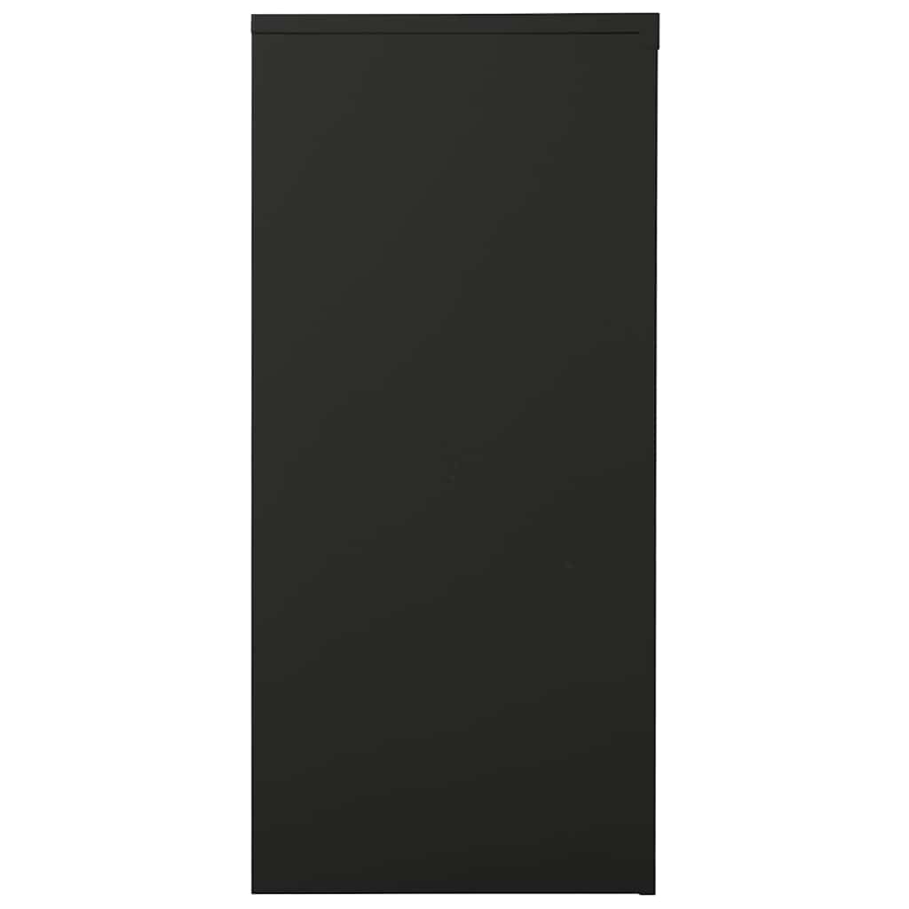 vidaXL Sliding Door Cabinet Anthracite 90x40x90 cm Steel 3