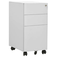 Mobile File Cabinet 30x45x59 cm Steel Light grey