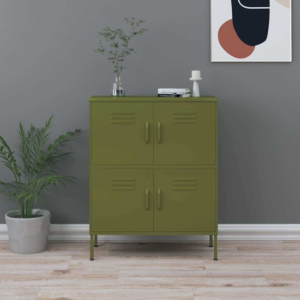 Storage Cabinet in Olive Green