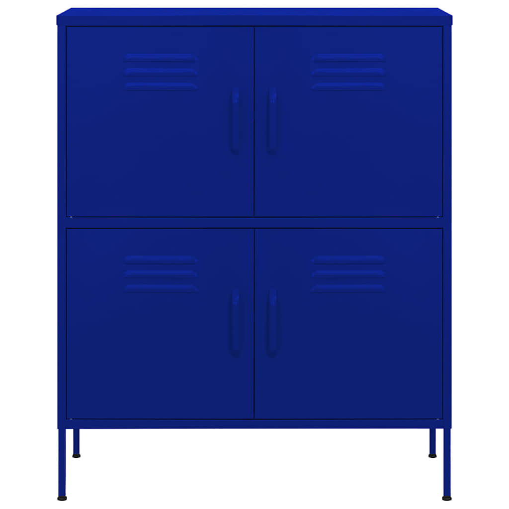 vidaXL Storage Cabinet Navy Blue 80x35x101.5 cm Steel 3