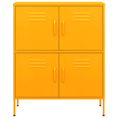 vidaXL Storage Cabinet Mustard Yellow 80x35x101.5 cm Steel 3