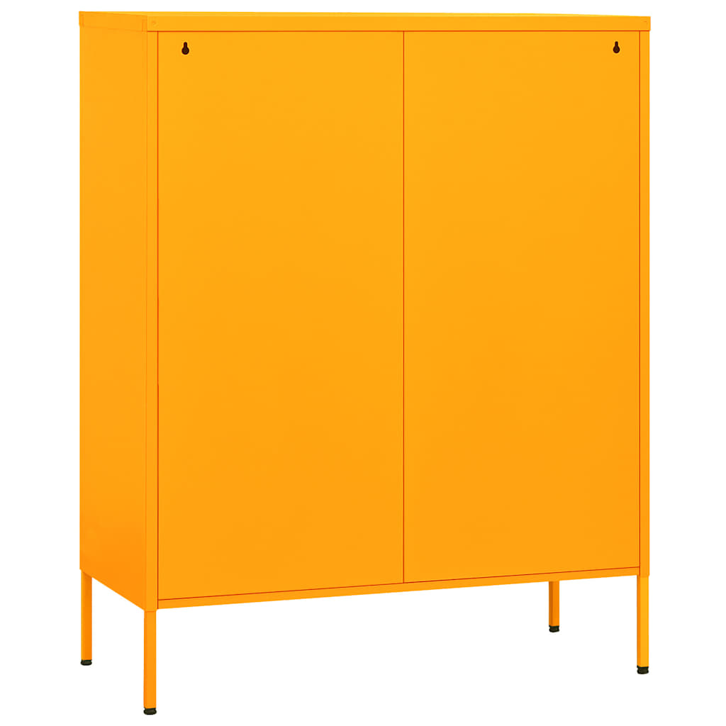 vidaXL Storage Cabinet Mustard Yellow 80x35x101.5 cm Steel 5