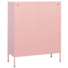 vidaXL Storage Cabinet Pink 80x35x101.5 cm Steel 5
