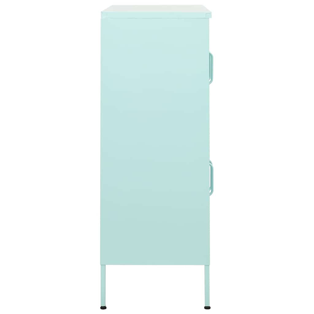 vidaXL Storage Cabinet Mint 80x35x101.5 cm Steel 4