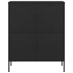 vidaXL Storage Cabinet Black 80x35x101.5 cm Steel 3