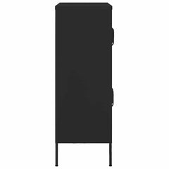 vidaXL Storage Cabinet Black 80x35x101.5 cm Steel 4