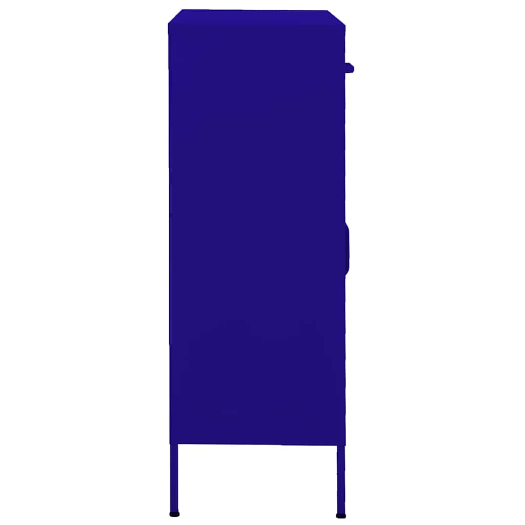 vidaXL Storage Cabinet Navy Blue 80x35x101.5 cm Steel 3