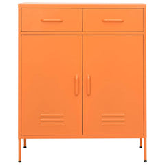 vidaXL Storage Cabinet Orange 80x35x101.5 cm Steel 2