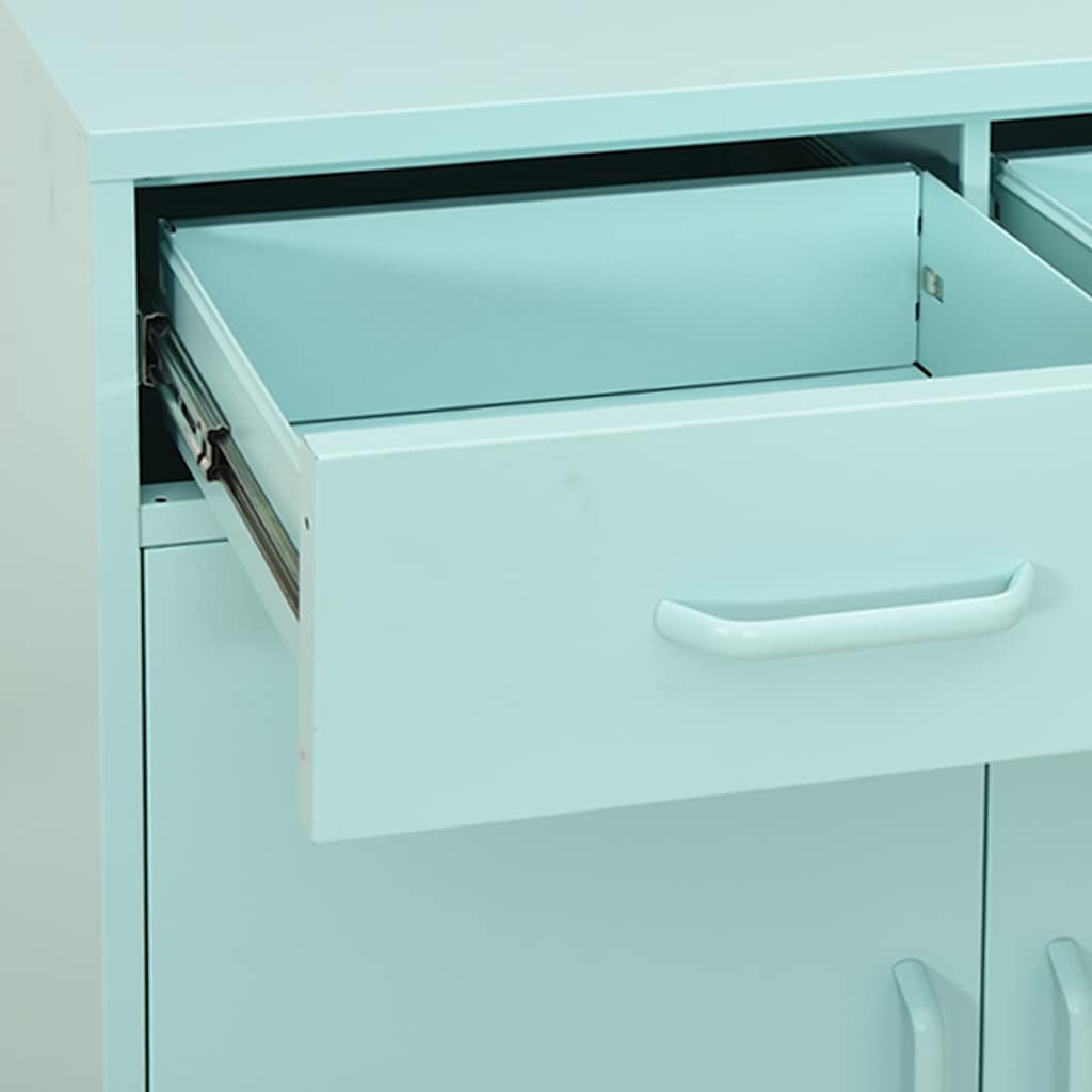 vidaXL Storage Cabinet Mint 80x35x101.5 cm Steel 6