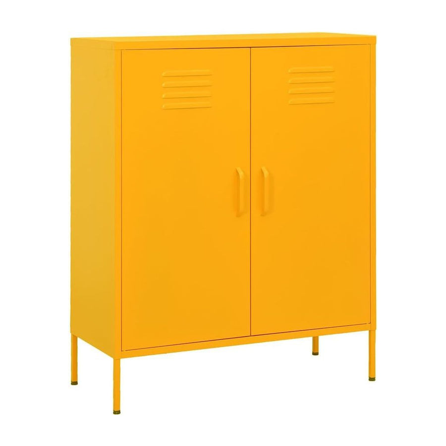 Storage Cabinet Mustard Yellow