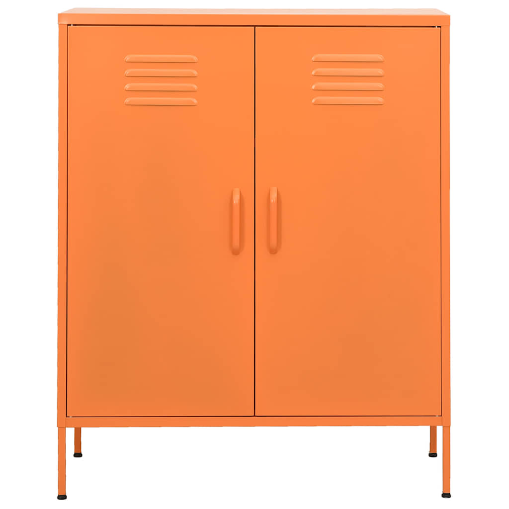 vidaXL Storage Cabinet Orange 80x35x101.5 cm Steel 3