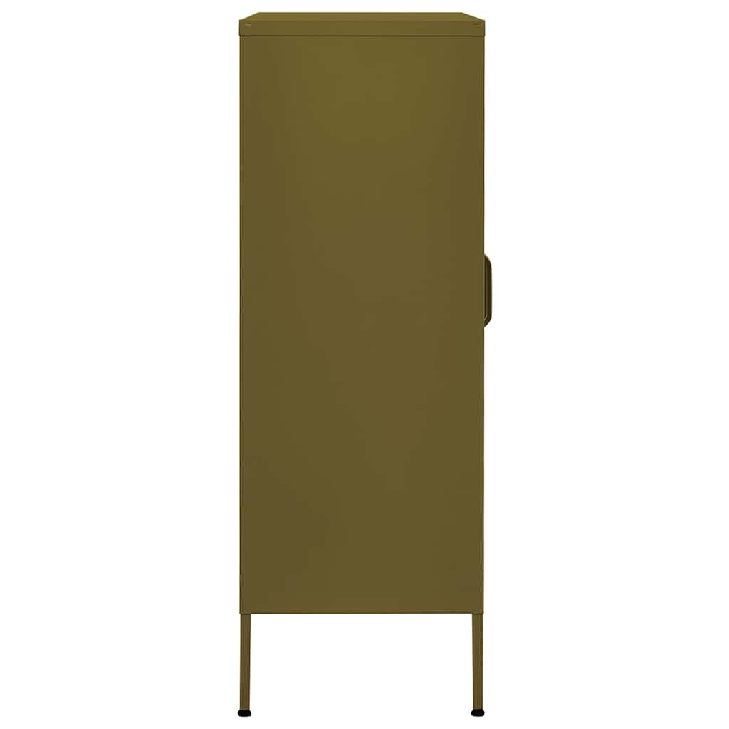 vidaXL Storage Cabinet Olive Green 80x35x101.5 cm Steel 5