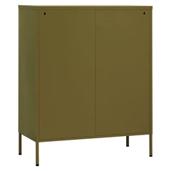 vidaXL Storage Cabinet Olive Green 80x35x101.5 cm Steel 6