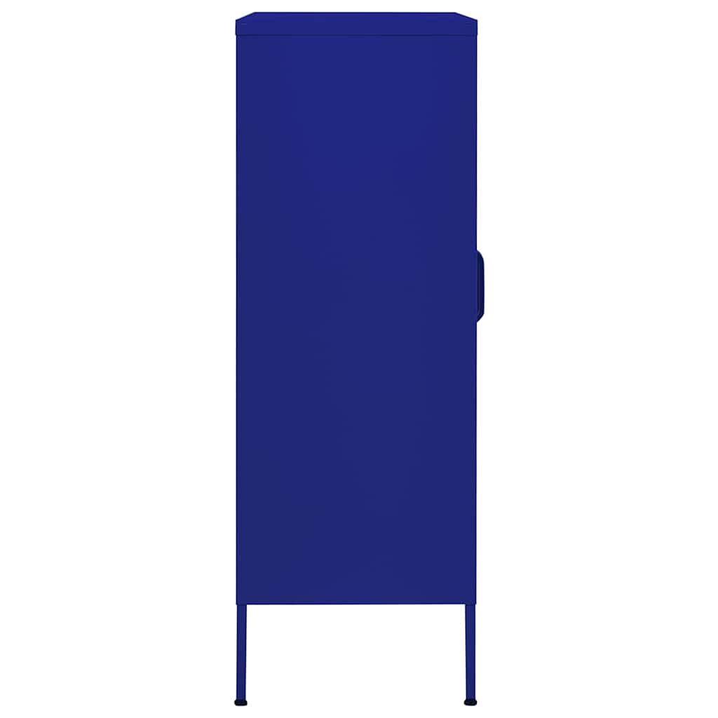 vidaXL Storage Cabinet Navy Blue 80x35x101.5 cm Steel 5