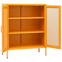 vidaXL Storage Cabinet | Mustard Yellow | Steel | 80x35x101.5 cm 4
