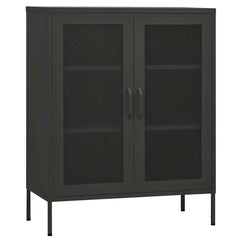 vidaXL Storage Cabinet Anthracite 80x35x101.5 cm Steel 2